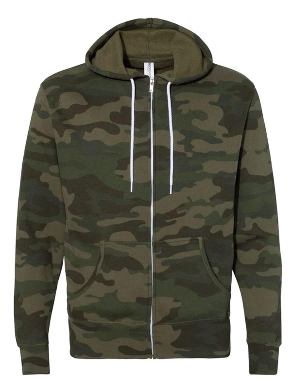 Full-Zip Unisex Camo Hoodie